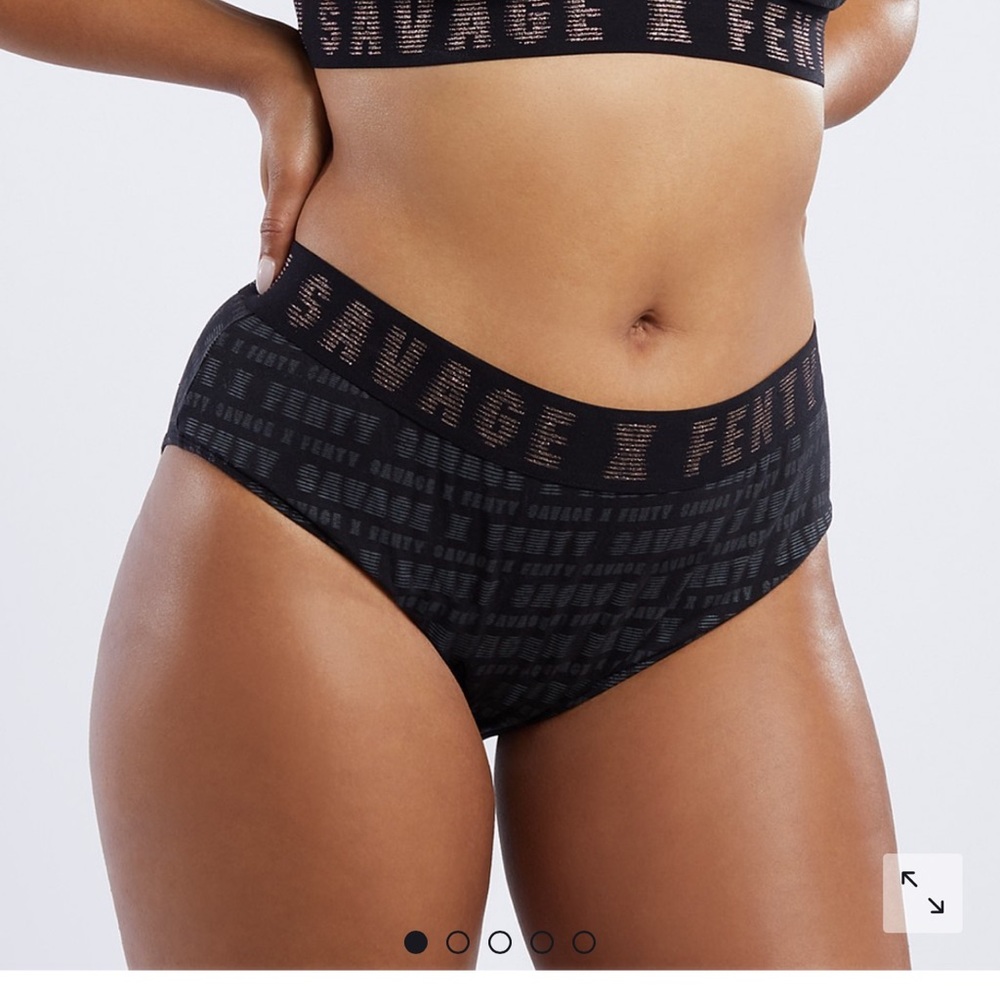 Savage FENTY women’s black and grey logo underwear